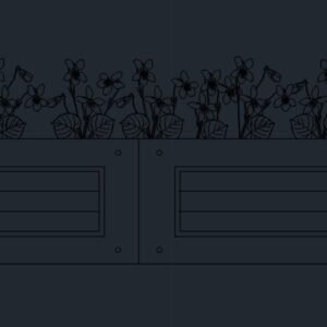 FLOWER BED AUTOCAD